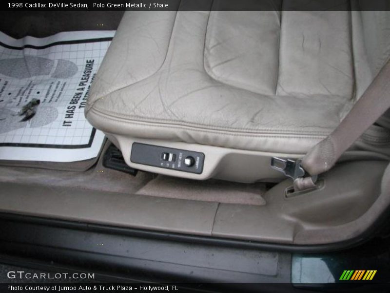 Polo Green Metallic / Shale 1998 Cadillac DeVille Sedan