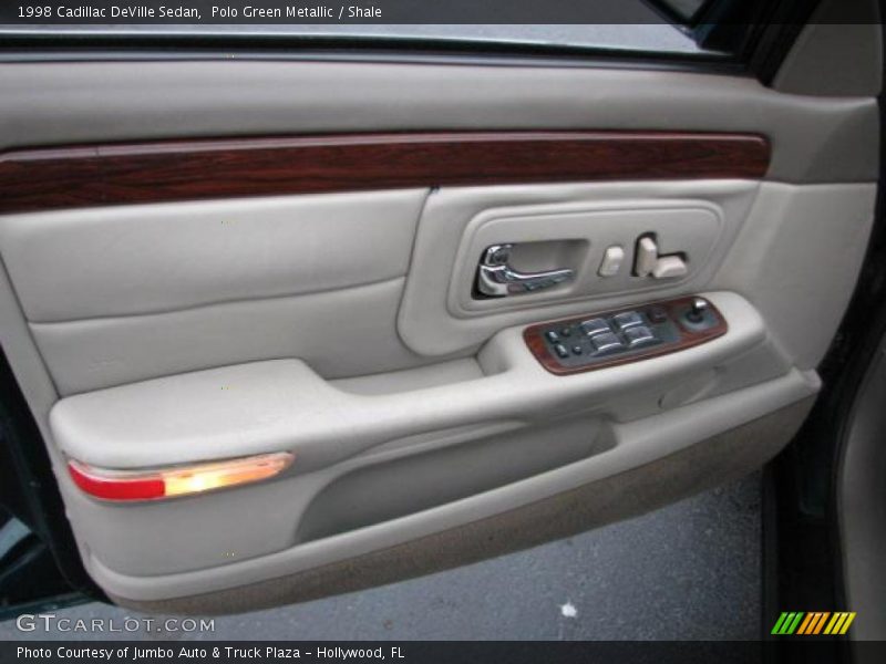 Polo Green Metallic / Shale 1998 Cadillac DeVille Sedan