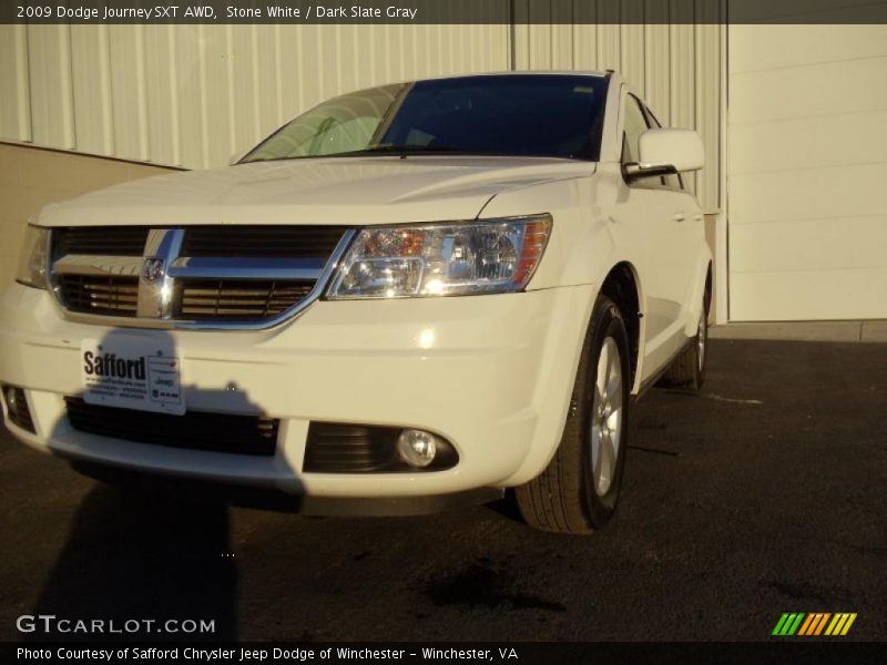 Stone White / Dark Slate Gray 2009 Dodge Journey SXT AWD