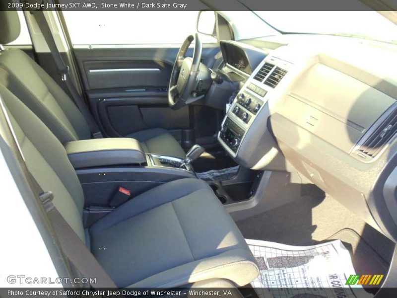 Stone White / Dark Slate Gray 2009 Dodge Journey SXT AWD