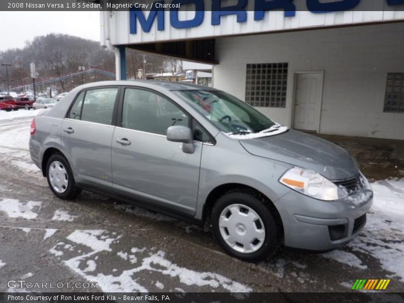 Magnetic Gray / Charcoal 2008 Nissan Versa 1.8 S Sedan