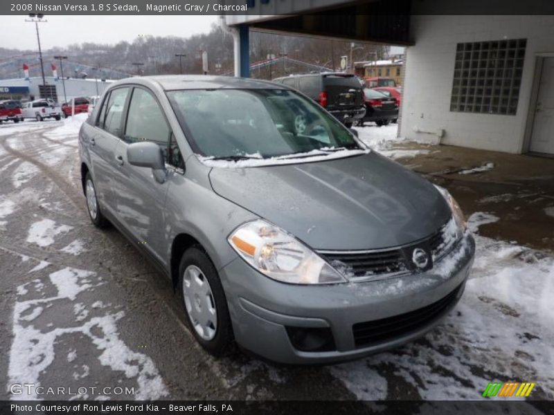 Magnetic Gray / Charcoal 2008 Nissan Versa 1.8 S Sedan