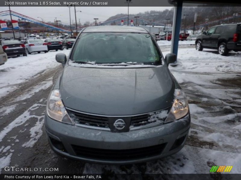 Magnetic Gray / Charcoal 2008 Nissan Versa 1.8 S Sedan