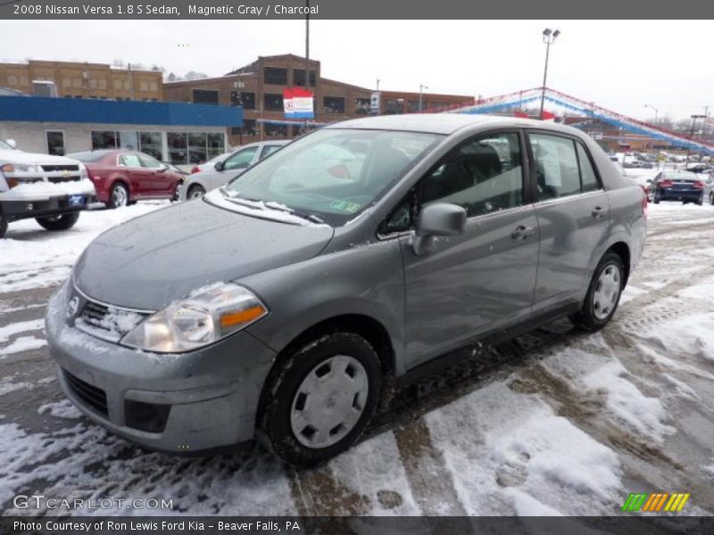 Magnetic Gray / Charcoal 2008 Nissan Versa 1.8 S Sedan