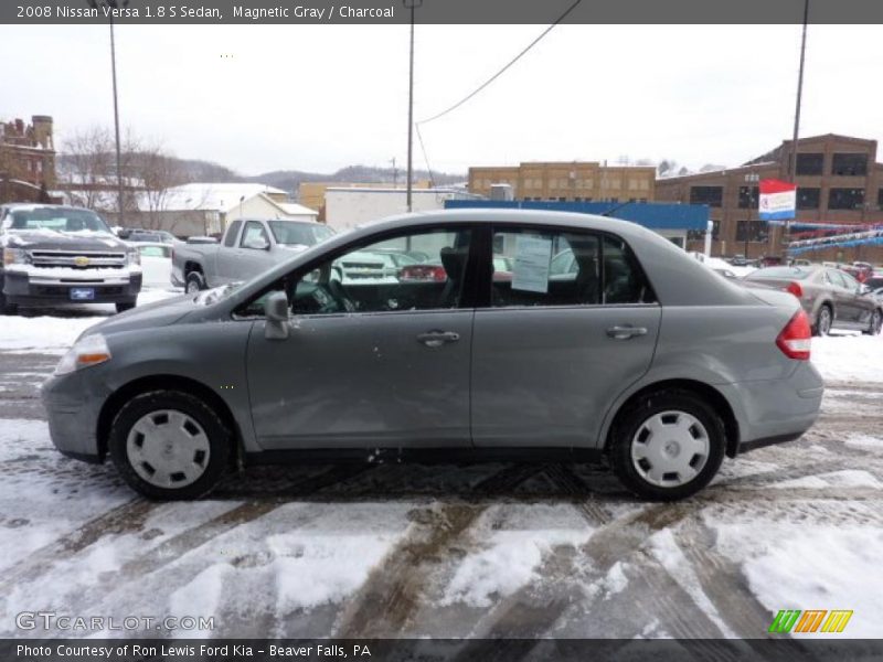 Magnetic Gray / Charcoal 2008 Nissan Versa 1.8 S Sedan