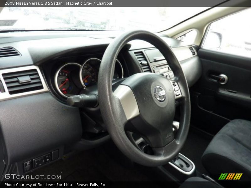 Magnetic Gray / Charcoal 2008 Nissan Versa 1.8 S Sedan