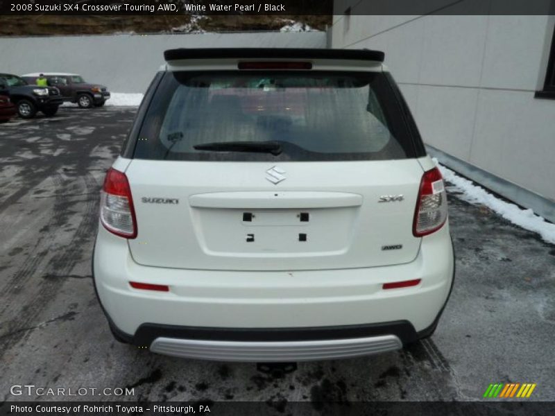 White Water Pearl / Black 2008 Suzuki SX4 Crossover Touring AWD