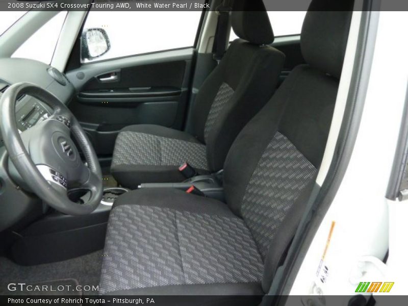 White Water Pearl / Black 2008 Suzuki SX4 Crossover Touring AWD