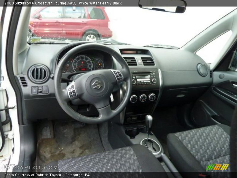 White Water Pearl / Black 2008 Suzuki SX4 Crossover Touring AWD