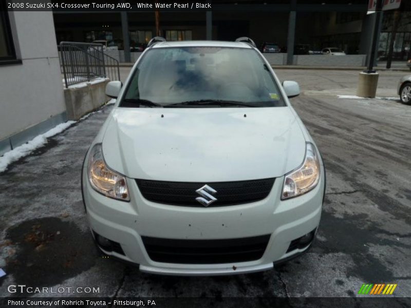 White Water Pearl / Black 2008 Suzuki SX4 Crossover Touring AWD