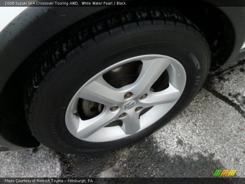 White Water Pearl / Black 2008 Suzuki SX4 Crossover Touring AWD