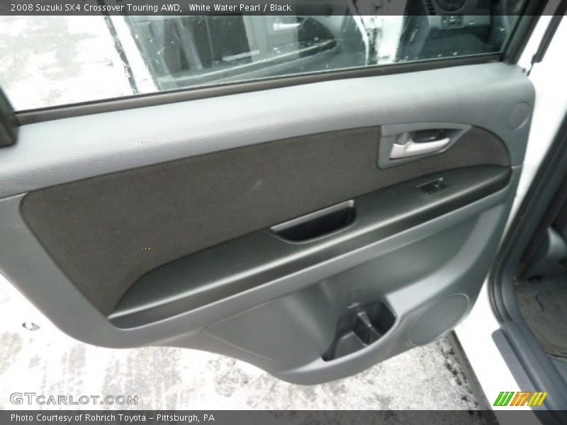 White Water Pearl / Black 2008 Suzuki SX4 Crossover Touring AWD