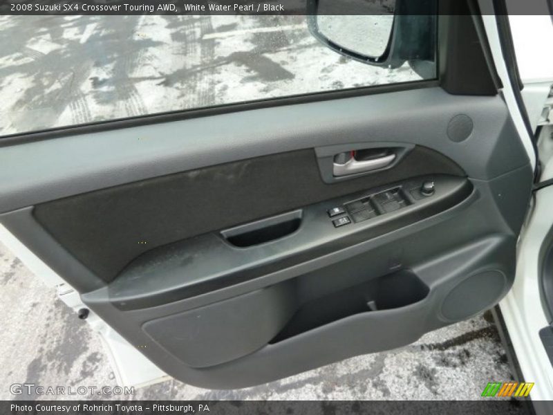White Water Pearl / Black 2008 Suzuki SX4 Crossover Touring AWD