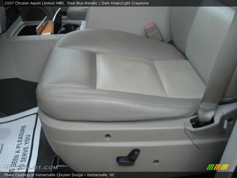 Steel Blue Metallic / Dark Khaki/Light Graystone 2007 Chrysler Aspen Limited 4WD