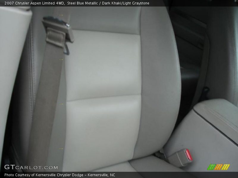 Steel Blue Metallic / Dark Khaki/Light Graystone 2007 Chrysler Aspen Limited 4WD