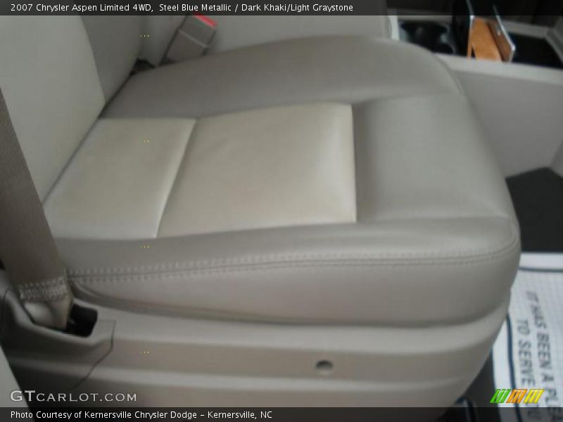 Steel Blue Metallic / Dark Khaki/Light Graystone 2007 Chrysler Aspen Limited 4WD