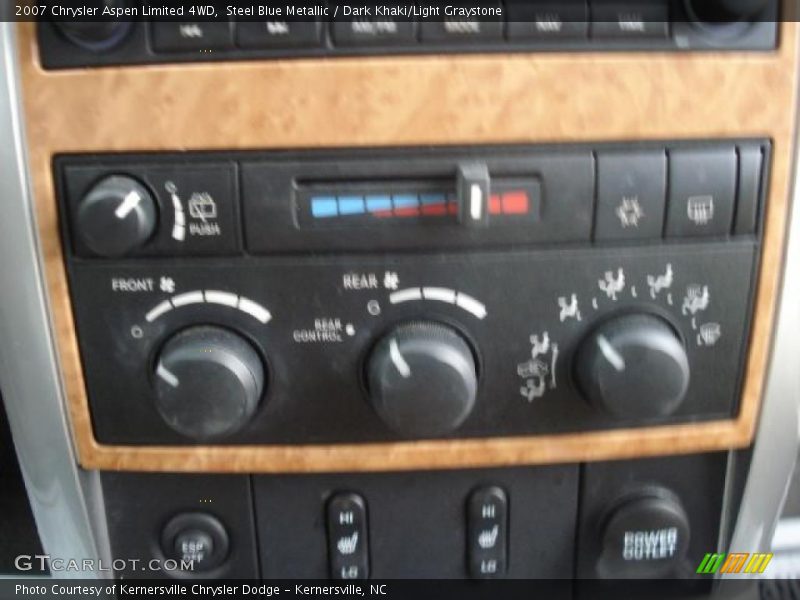 Steel Blue Metallic / Dark Khaki/Light Graystone 2007 Chrysler Aspen Limited 4WD