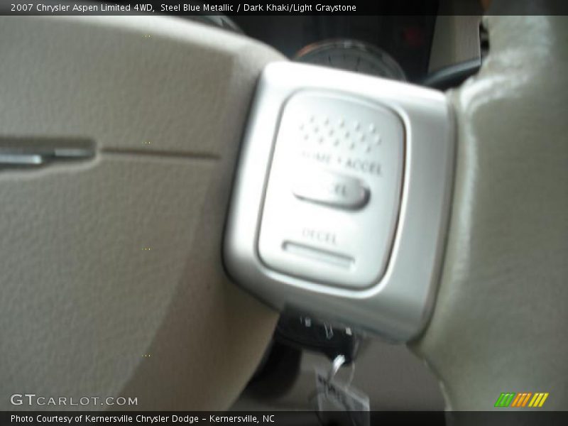 Steel Blue Metallic / Dark Khaki/Light Graystone 2007 Chrysler Aspen Limited 4WD