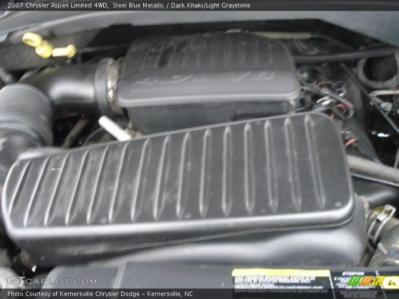 Steel Blue Metallic / Dark Khaki/Light Graystone 2007 Chrysler Aspen Limited 4WD