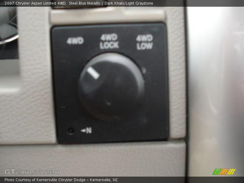 Steel Blue Metallic / Dark Khaki/Light Graystone 2007 Chrysler Aspen Limited 4WD