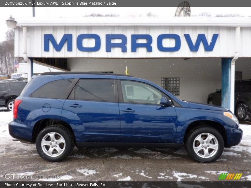 Sapphire Blue Metallic / Beige 2008 Suzuki XL7 Luxury AWD