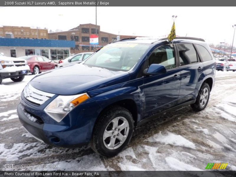 Sapphire Blue Metallic / Beige 2008 Suzuki XL7 Luxury AWD