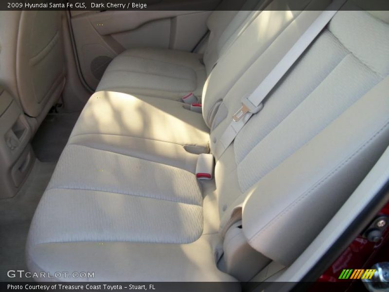 Dark Cherry / Beige 2009 Hyundai Santa Fe GLS