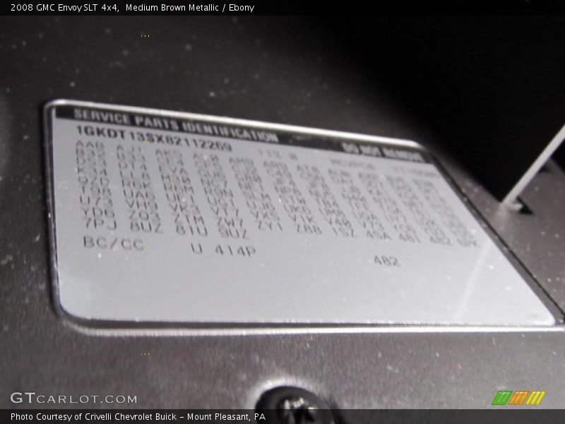 Medium Brown Metallic / Ebony 2008 GMC Envoy SLT 4x4