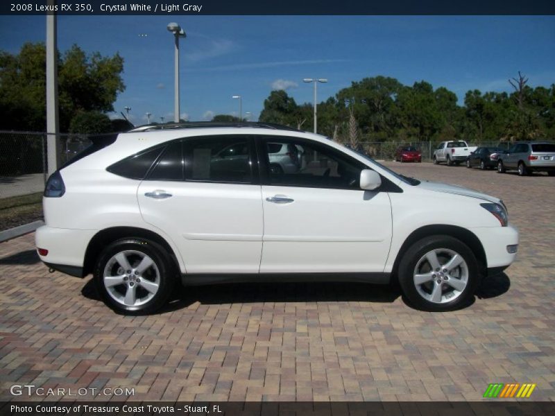 Crystal White / Light Gray 2008 Lexus RX 350