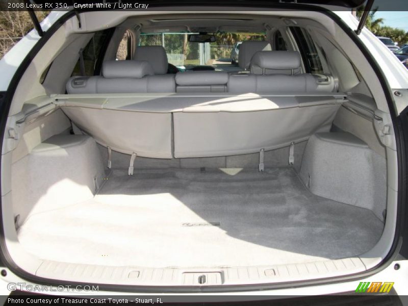 Crystal White / Light Gray 2008 Lexus RX 350