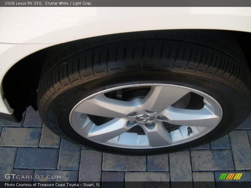 Crystal White / Light Gray 2008 Lexus RX 350