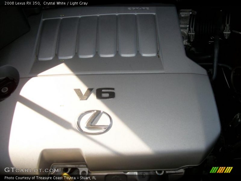 Crystal White / Light Gray 2008 Lexus RX 350