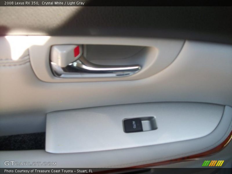 Crystal White / Light Gray 2008 Lexus RX 350
