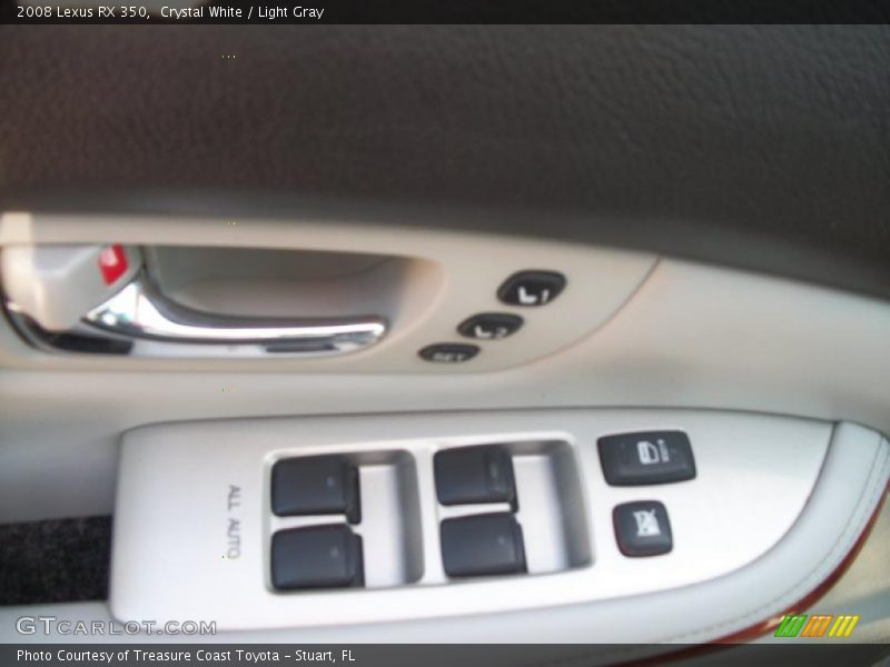 Crystal White / Light Gray 2008 Lexus RX 350