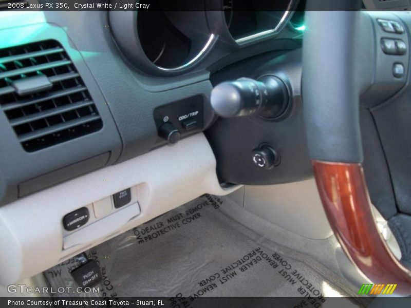 Crystal White / Light Gray 2008 Lexus RX 350