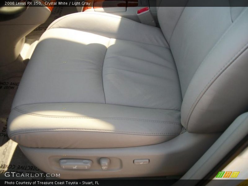 Crystal White / Light Gray 2008 Lexus RX 350