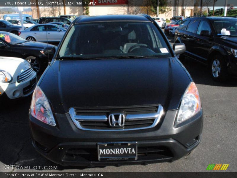 Nighthawk Black Pearl / Gray 2003 Honda CR-V LX