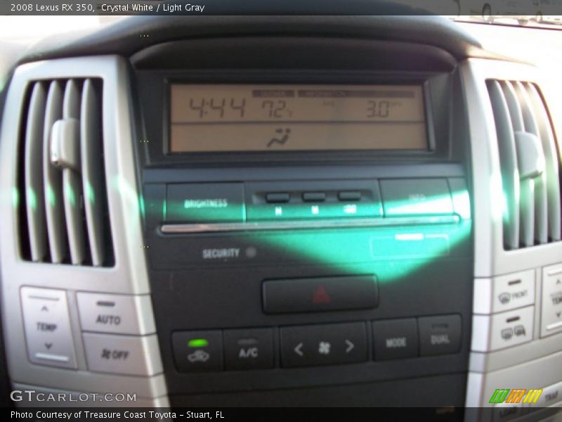 Crystal White / Light Gray 2008 Lexus RX 350