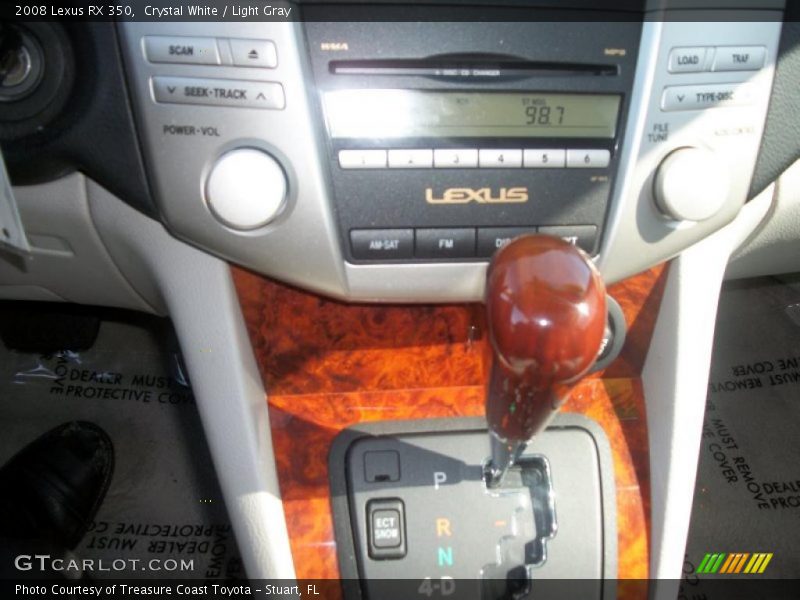 Crystal White / Light Gray 2008 Lexus RX 350