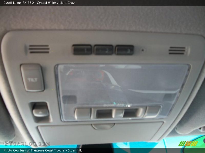 Crystal White / Light Gray 2008 Lexus RX 350