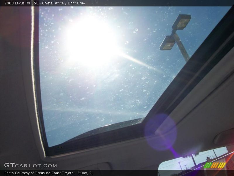 Crystal White / Light Gray 2008 Lexus RX 350