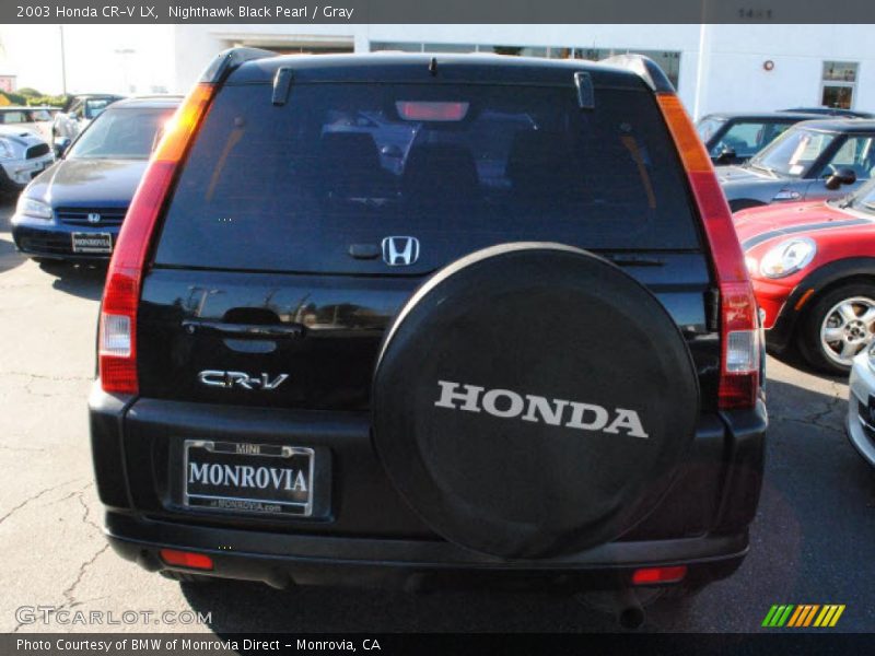 Nighthawk Black Pearl / Gray 2003 Honda CR-V LX