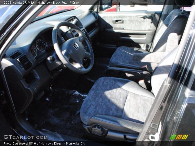 Nighthawk Black Pearl / Gray 2003 Honda CR-V LX