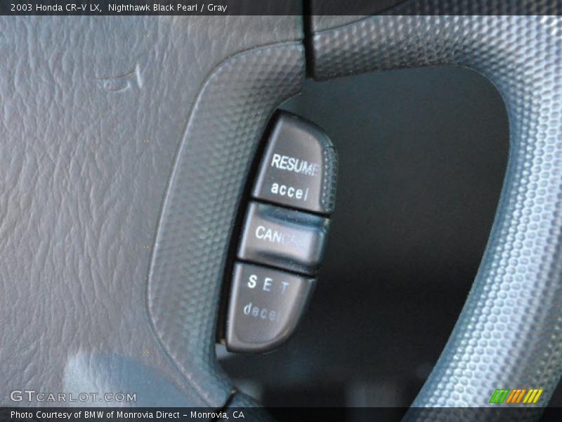 Nighthawk Black Pearl / Gray 2003 Honda CR-V LX