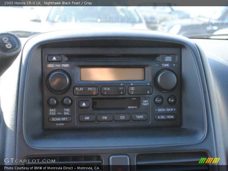Nighthawk Black Pearl / Gray 2003 Honda CR-V LX