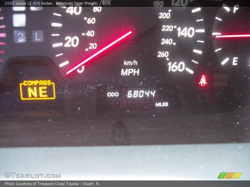 Millenium Silver Metallic / Ecru 2003 Lexus LS 430 Sedan