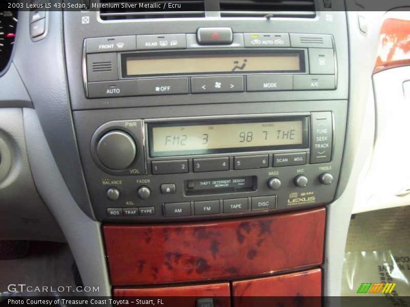 Millenium Silver Metallic / Ecru 2003 Lexus LS 430 Sedan