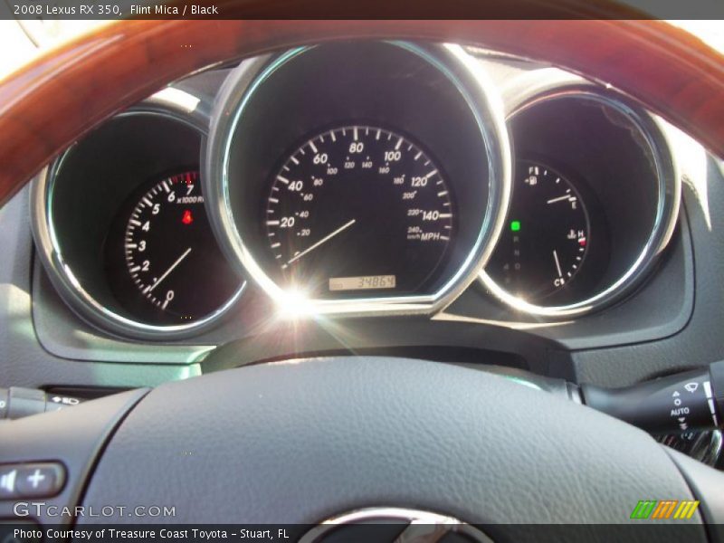 Flint Mica / Black 2008 Lexus RX 350