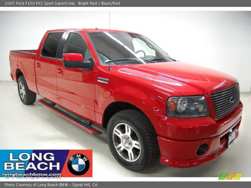 Bright Red / Black/Red 2007 Ford F150 FX2 Sport SuperCrew
