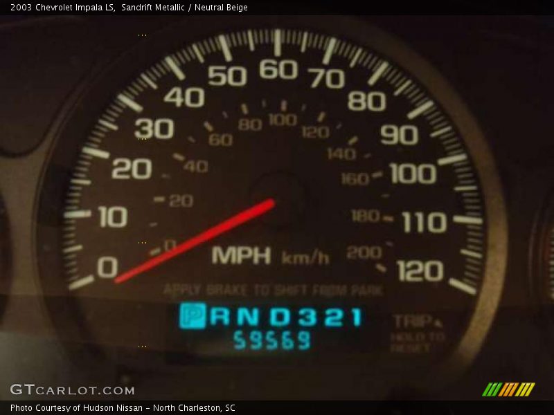 Sandrift Metallic / Neutral Beige 2003 Chevrolet Impala LS